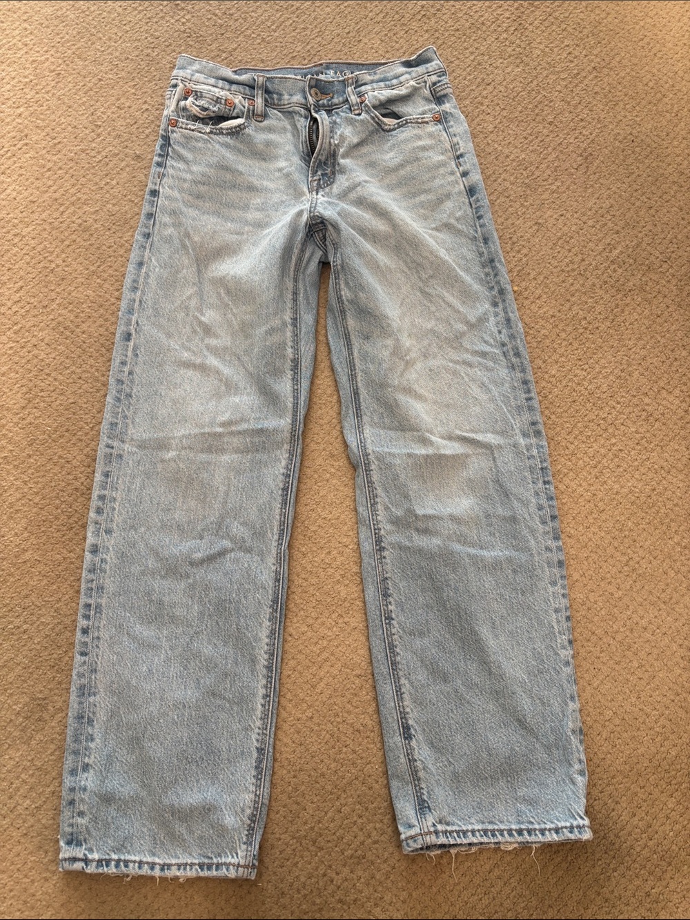 American Eagle Women’s Outfitters Light Blue Straight Jeans